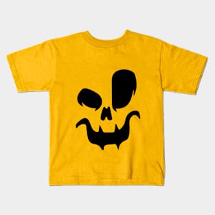 Evil Pumpkin Halloween Kids T-Shirt